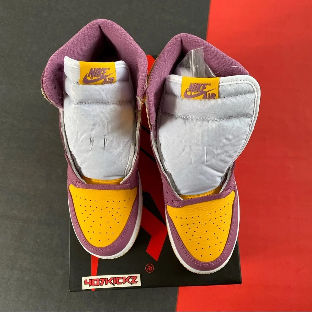 Air Jordan 1 High Brotherhood 💛💜 - Picture 12 of 14